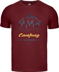 T-shirt de randonnée Alpinus Polaris rouge - Homme