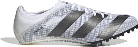 Unisex adidas Performance Sprintstar Leichtathletikschuh Weiß Schwarz