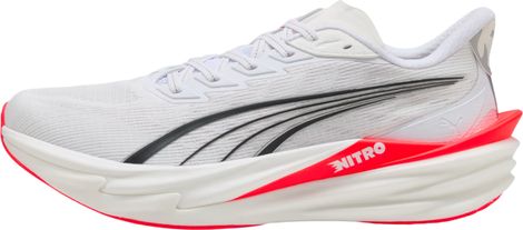 Zapatillas de running Puma Deviate Nitro 4 blancas/rojas para hombre
