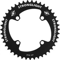 PLATEAU BMX 4BRA D.104 STRONGLIGHT 43DTS MONO NOIR (POUR CHAINE 1-2 x 3-32)