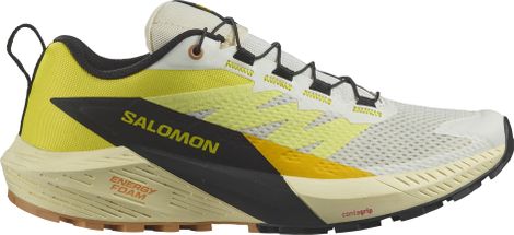 Chaussures de Trail Running Femme Salomon Sense Ride 5 Jaune Noir