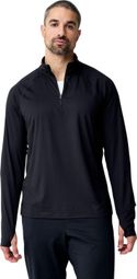 Maglia da uomo Brooks Dash 3.0 con zip a 1/4, nera