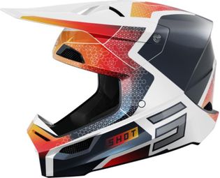Casque Intégral Shot Race Phase Bleu Rouge Adulte