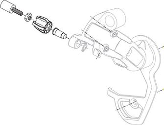 Schraube Kabelspannung Hinterer Umwerfer Sram Force / Rival / Apex