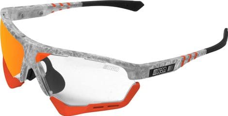 Scicon Sports Aerocomfort SCN XT XL Lunettes De Soleil De Performance Sportive (Miroir Rouge Photochromique Scnxt/Matt Gelé)