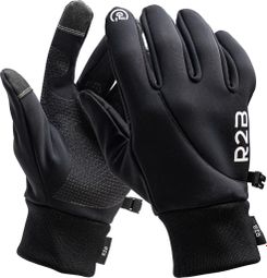 Gants Hiver R2B Compatibles avec écran tactile et imperméables Noir