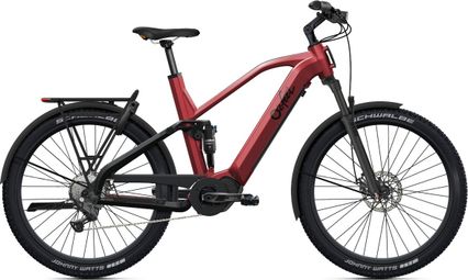 VTT Électrique Tout-Suspendu O2 Feel Vern FS 7 Adventure Shimano Cues 9V 720 Wh 27.5'' Rouge Lave - Produit Reconditionné