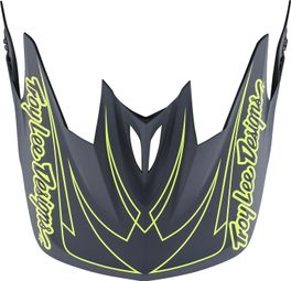 Vervangingshelmvizier Troy Lee Designs D3 Grijs/Geel