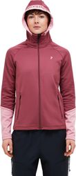 Peak Performance Rider Essentials Hood fleecevest voor dames, rood