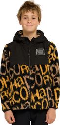 Veste Thermique Dharco Sherpa Noir Jaune Enfant