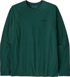 Camiseta Manga Larga Patagonia P-6 Logo Responsibili-Tee Verde Hombre