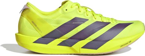 Zapatillas de running adidas Adizero Adios 9 amarillas/moradas para mujer