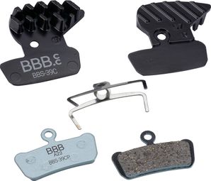 Coppia di pastiglie freno organiche BBB DiscStop Coolfin per Sram Guide/Avid Trail