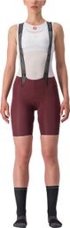 Kurze Radhose Women Castelli Free Aero RC Bordeaux