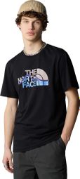 T-Shirt Manches Courtes Homme The North Face Mountain Line Noir 