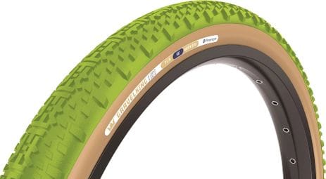 Panaracer GravelKing X1 Limited Color Edition Gravel Tire 700 mm Tubeless Ready Folding ZSG Gravel Compound BeadLock TuffTex Matcha Green Beige Sidewall