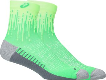 Asics Performance Run Quarter Groene Sokken