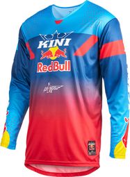 Camiseta de manga larga Kini Red Bull MXC 2.0 azul/roja para hombre