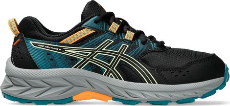 Chaussures Trail Asics Gel-Venture 9 GS Noir/Bleu/Orange Enfant