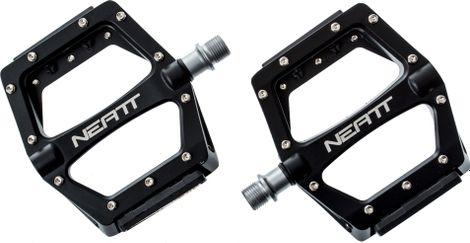 NEATT Aluminium Pedals 11 pins - Black 