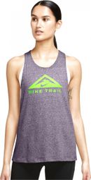 Nike Dri-Fit Trail Tank Purple Green Women's