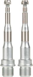 HT Components PA12, PA12A, PA03A. NANO-P Axles for Pedals Silver