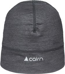 Unisex Cairn Merino Mütze Schwarz meliert