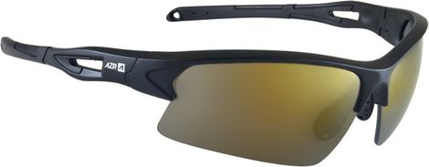 AZR Huez Black - Gold Mirror Glasses