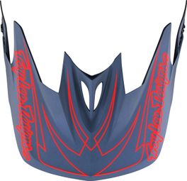 Vervangingshelmvizier Troy Lee Designs D3 Grijs/Rood