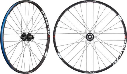 Roue Route Novatec Demon 27.5´´ 6B Disque VTT Paire de roues Noir 20 X 110 / 12 X 150 Mm / Shimano/Sram Hg