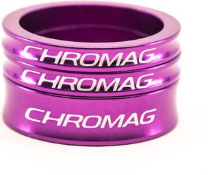 Chromag Steering Spacers Aluminium Violet