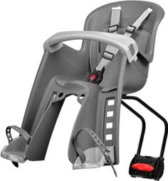Porte bebe av Polisport bilby junior ff gris fonce coussin gris (fix. cadre arriere) 15kgs