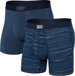 Doppelpack Boxershorts SAXX Vibe Super Soft Blau Herren