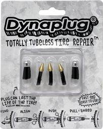 Kit de Réparation Tubeless Dynaplug Plug Pack 3x Soft Nose et 2x Mega Plugs