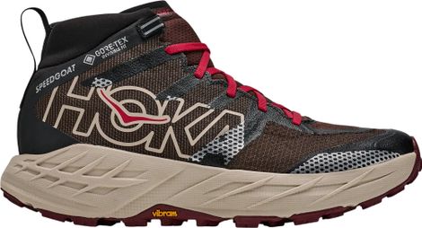 Scarpe da trekking Hoka Speedgoat 7 Hike GTX marroni/nere da uomo