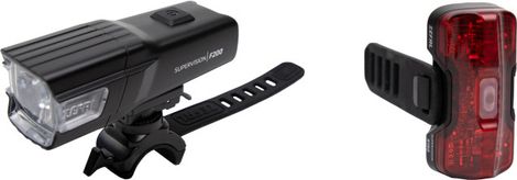 Kit d'éclairage Avant/Arrière Zefal Supervision F200 R150