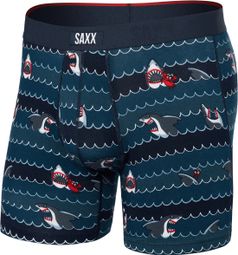 Boxer da uomo SAXX Vibe Xtra Shark/Blue