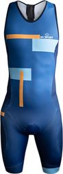 BV Sport 3X100 Men's Triathlon Suit (Blue/Orange)