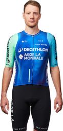 Maillot de manga corta Van Rysel RCR PRO Decathlon AG2R La Mondiale Verde/Azul