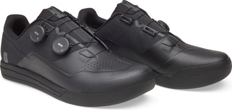 Chaussures Pédales Plates Fox Union Boa Flat Noir — vue 4