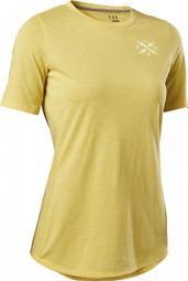 Fox Ranger Dr Calibrated Women's Short Sleeve Jersey Yellow