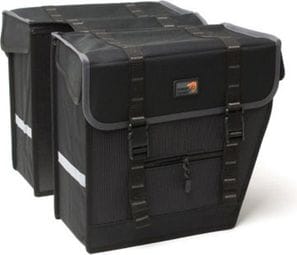 NEW LOOXS Sacoche double Superior Maxi 42 Litres 36 X 32 X 18 Cm - Noir