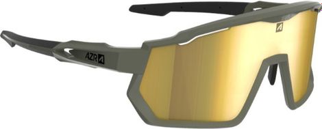 Lunettes AZR Pro Race RX Kaki Mat / Ecran Hydrophobe Jaune 