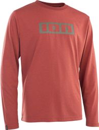 ION Logo DR Red Long Sleeve MTB Jersey
