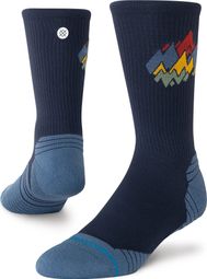 Chaussettes Stance Peaks Ribbed Light Crew Bleu