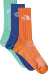 3 Paires de Chaussettes Mi-Mollet The North Face Multi Sport Orange/Bleu/Vert (x3)