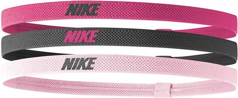 Bandeau Tête (x3) Nike Elastic Headbands 2.0 Rose