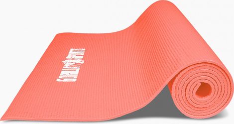 GORILLA SPORTS ® Tapis de yoga PVC - 180x60x0 5cm | tapis de gymnastique avec sangle de voyage pour le yoga  le pilates et le fitness couleur au choix - Couleur : CORAIL