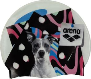 Gorro de baño Arena HD CAP PITT Blanco Negro
