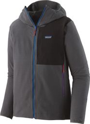 Patagonia R1 TechFace Hoody Softshell Jacket Grey